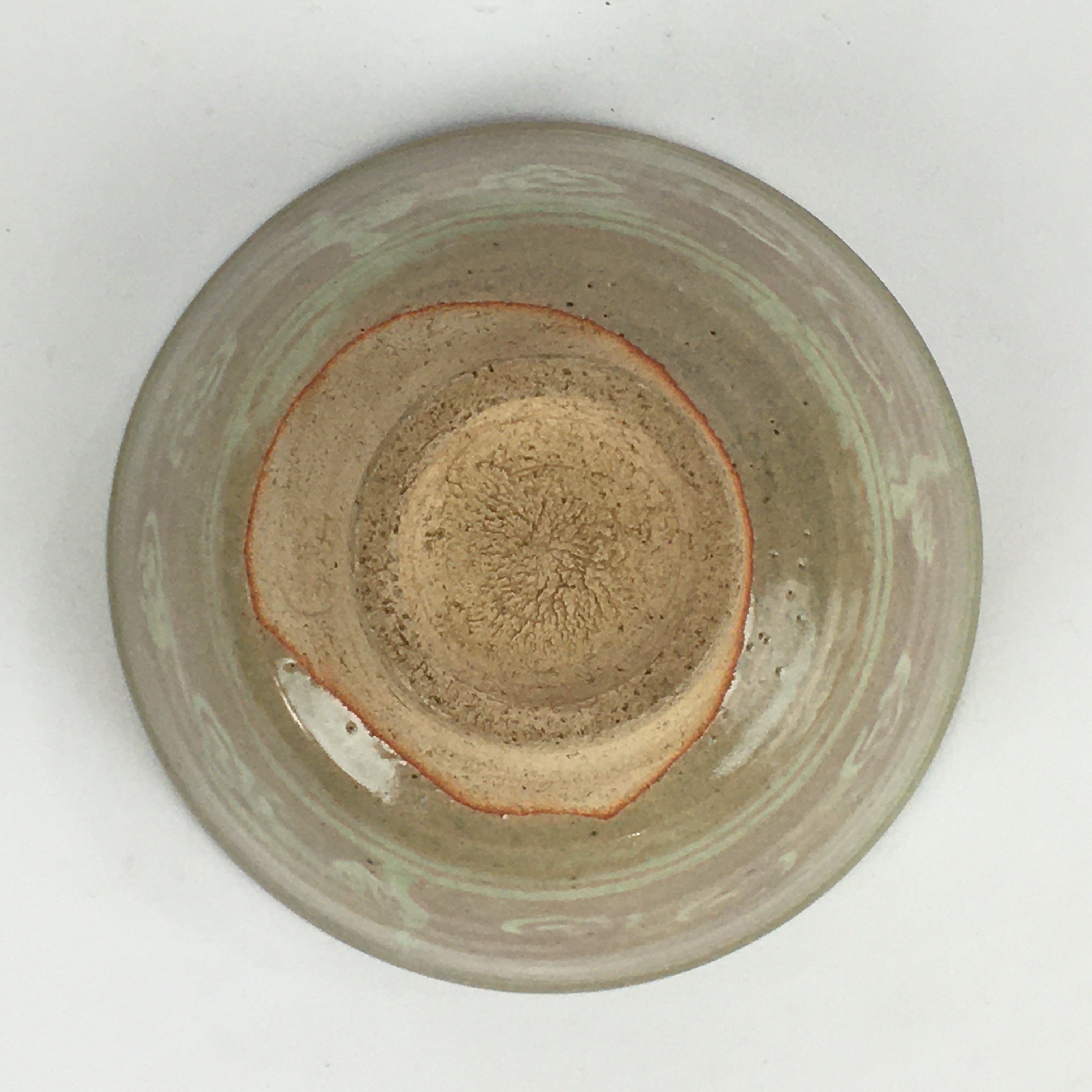 Japanese Ceramic Green Tea Ceremony Bowl Vtg Matcha Chawan Crane Pottery GTB900