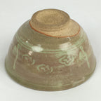Japanese Ceramic Green Tea Ceremony Bowl Vtg Matcha Chawan Crane Pottery GTB900