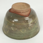 Japanese Ceramic Green Tea Ceremony Bowl Vtg Matcha Chawan Crane Pottery GTB912