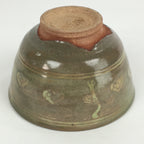 Japanese Ceramic Green Tea Ceremony Bowl Vtg Matcha Chawan Crane Pottery GTB912