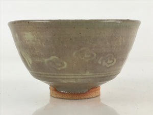 Japanese Ceramic Green Tea Ceremony Bowl Vtg Matcha Chawan Crane Pottery GTB963