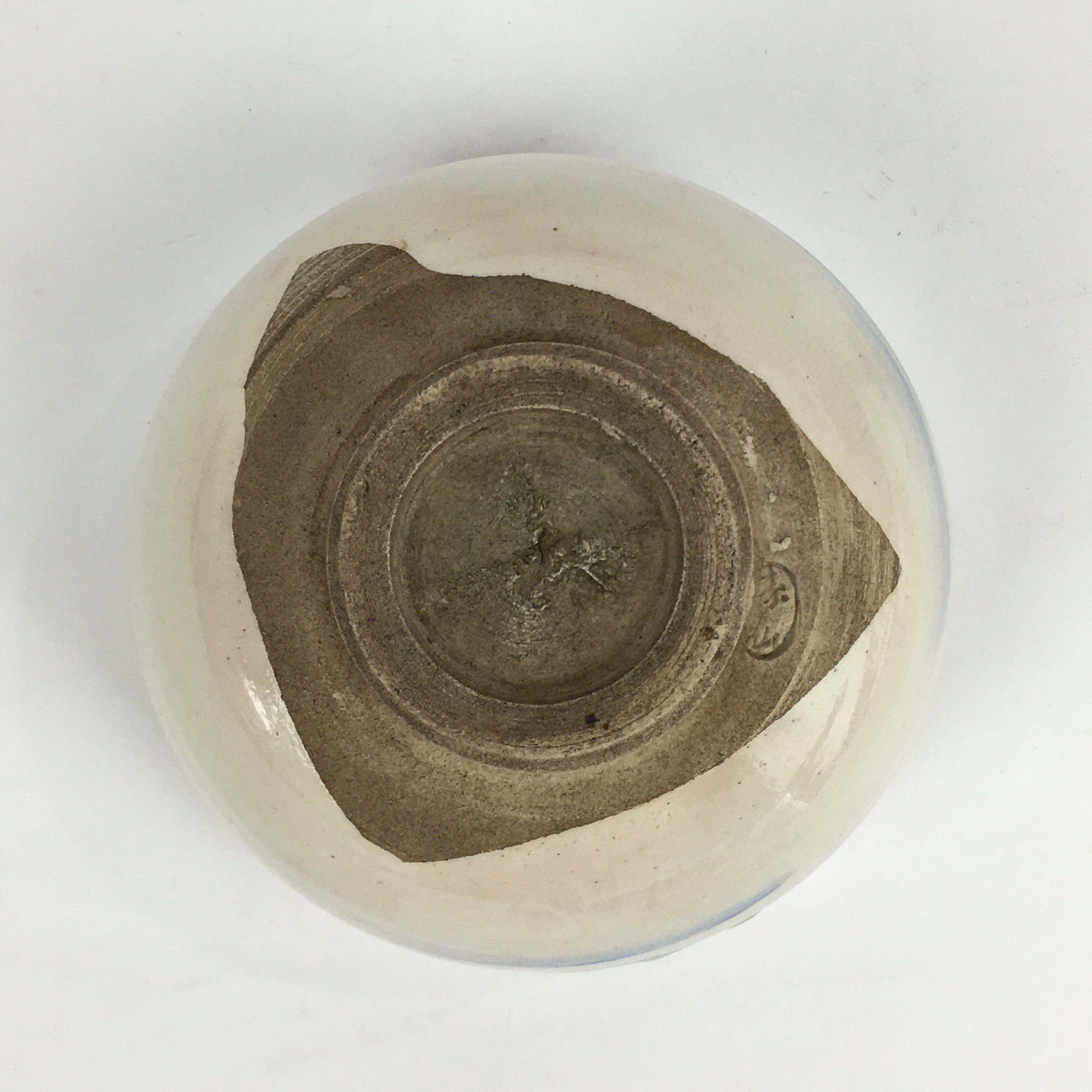 Japanese Ceramic Green Tea Ceremony Bowl Vtg Matcha Chawan White Pottery GTB902
