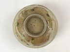 Japanese Ceramic Hagi Ware Donburi Bowl Vtg Beige Soba Udon Noodle Soup PY547