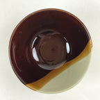Japanese Ceramic Hasami Ware Rice Bowl Vtg Chawan Pottery Brown Yakimono PY431