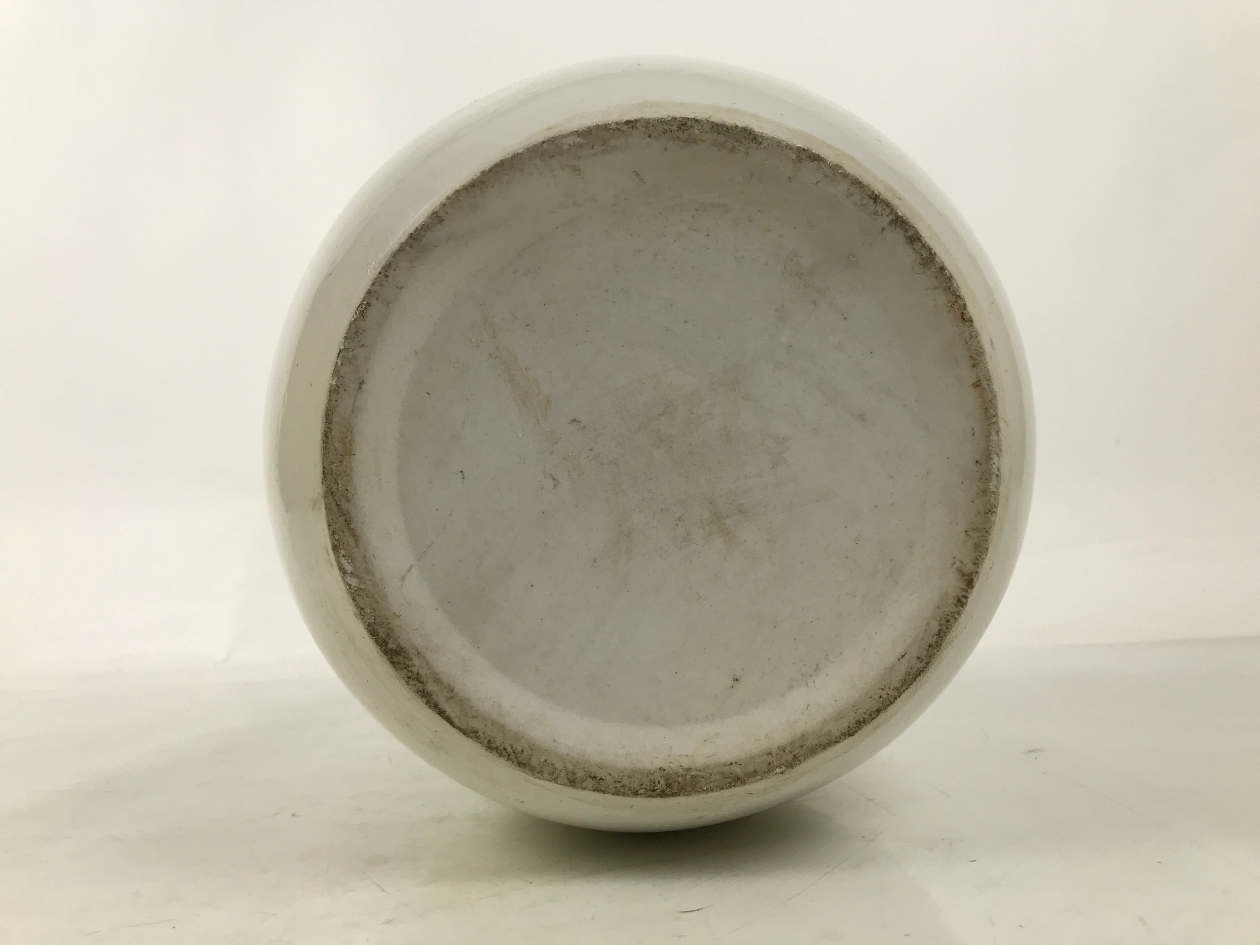 Japanese Ceramic Hibachi Brazier Vtg Pine Tree Outdoor Water Lily Fish Bowl Y443