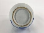 Japanese Ceramic Imari Sake Bottle Kayoi-Tokkuri Vtg Blue Peony Botan TS625