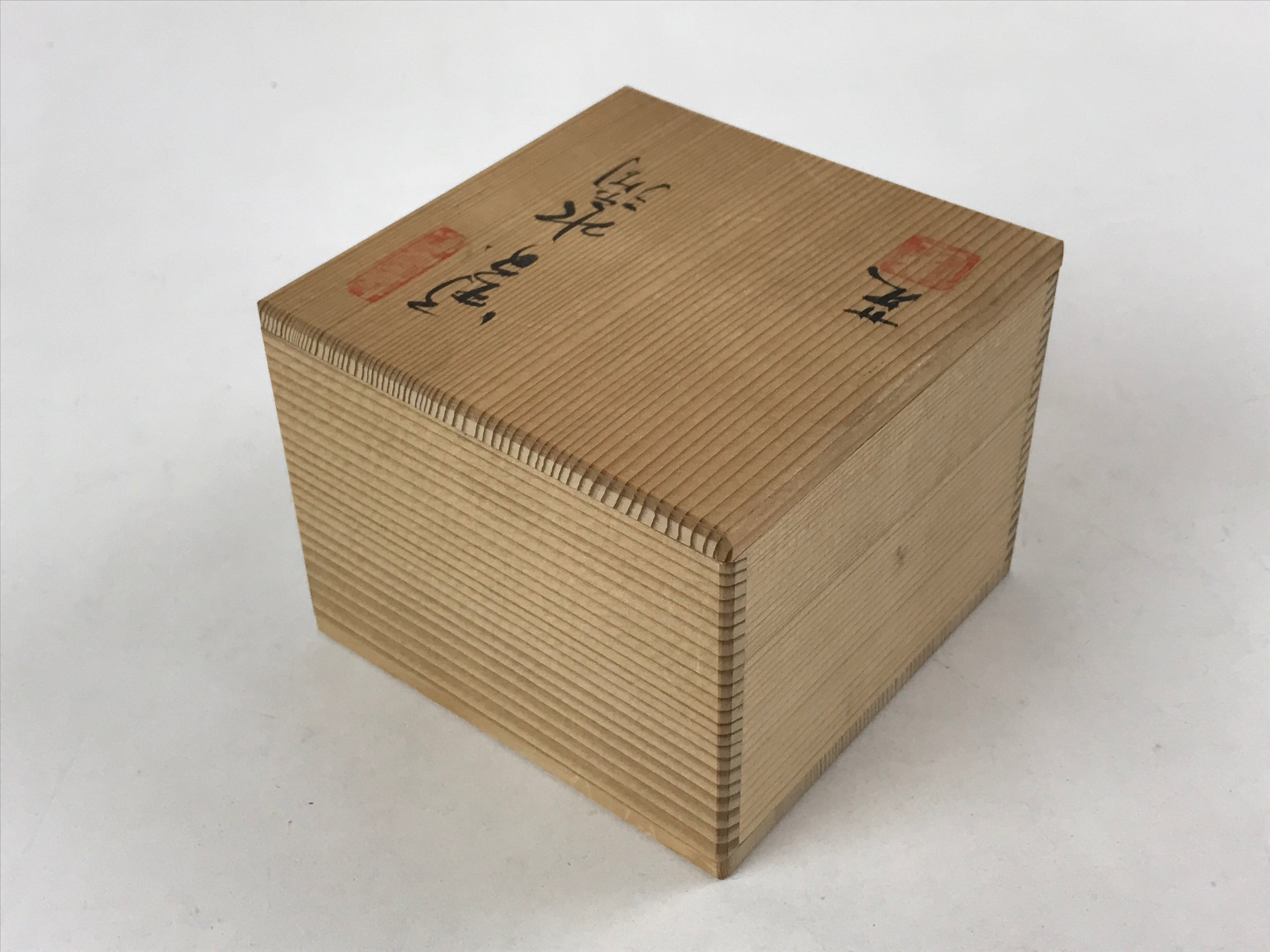 Japanese Ceramic Inuyama Ware Water Dropper Suiteki Brown W/ Wood Box PX711