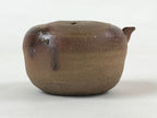 Japanese Ceramic Inuyama Ware Water Dropper Suiteki Brown W/ Wood Box PX711