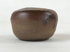 Japanese Ceramic Inuyama Ware Water Dropper Suiteki Brown W/ Wood Box PX711