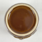 Japanese Ceramic Jar Tsubo Vtg Akashi City Ekiben Takomeshi Takotsubo Brown Y112