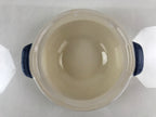 Japanese Ceramic Kiyomizu Ware Donabe Nabe Pot Vtg Pottery White Yakimono PY296