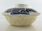 Japanese Ceramic Kiyomizu Ware Donabe Nabe Pot Vtg Pottery White Yakimono PY296