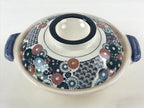 Japanese Ceramic Kiyomizu Ware Donabe Nabe Pot Vtg Pottery White Yakimono PY296