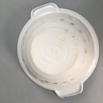 Japanese Ceramic Kiyomizu Ware Vtg Donabe Nabe Pot Pottery White Yakimono PP454