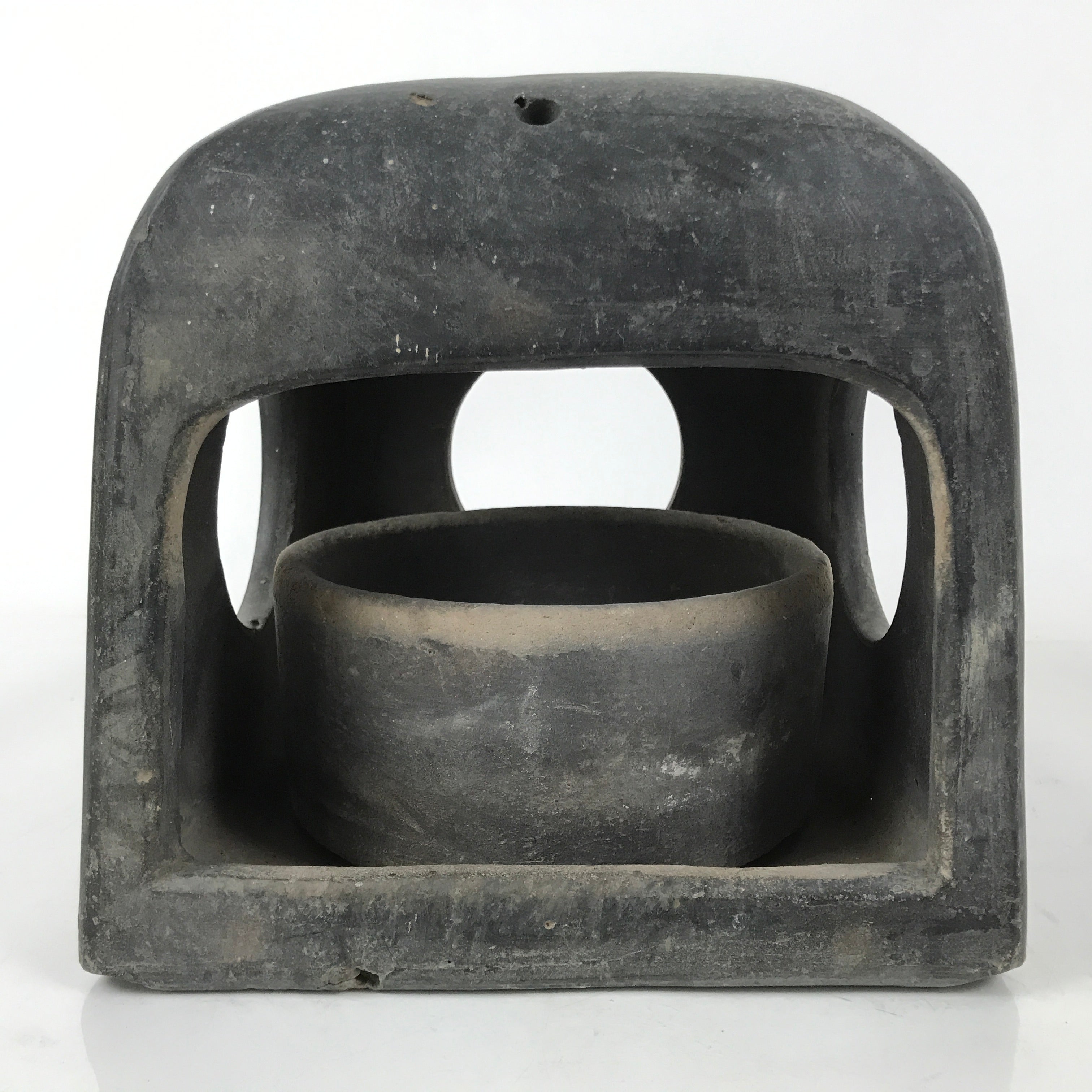 Japanese Ceramic Kotatsu Portable Heater Vtg Charcoal Okigotatsu Anka JK845