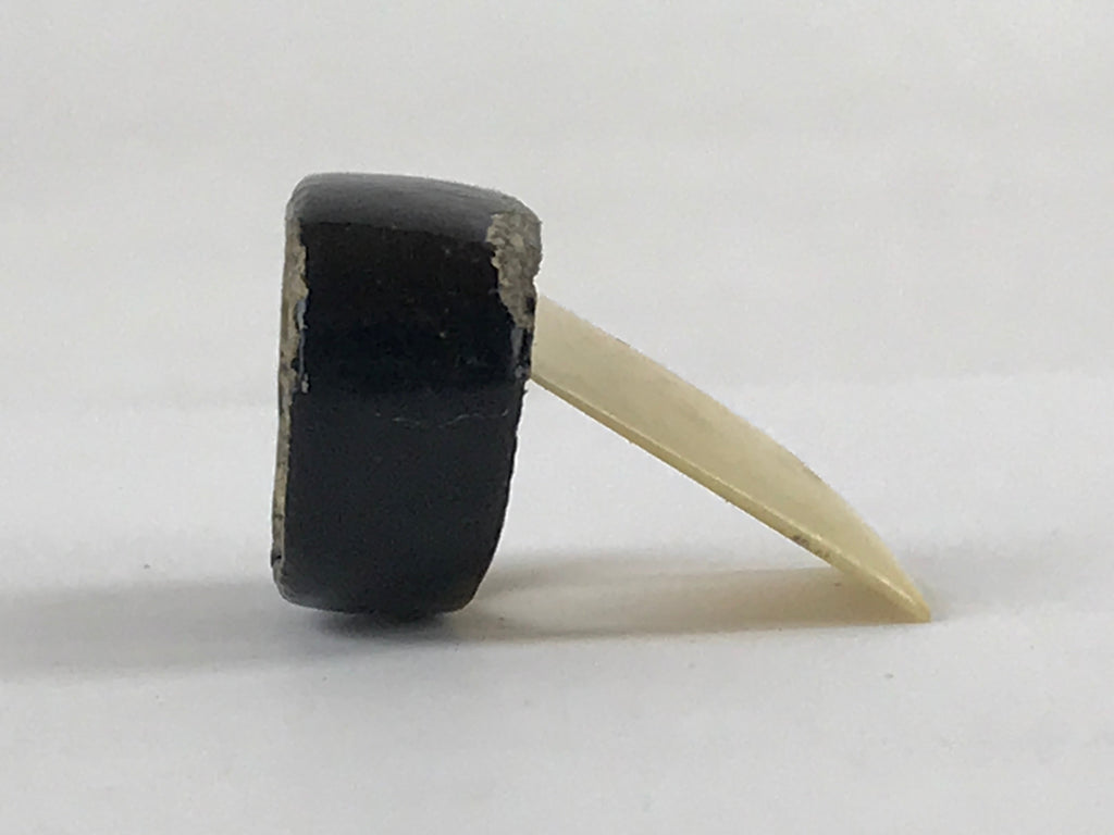 Japanese Ceramic Koto Harp Pick Tsume Vtg Instrument Accessory Plectrum JK585