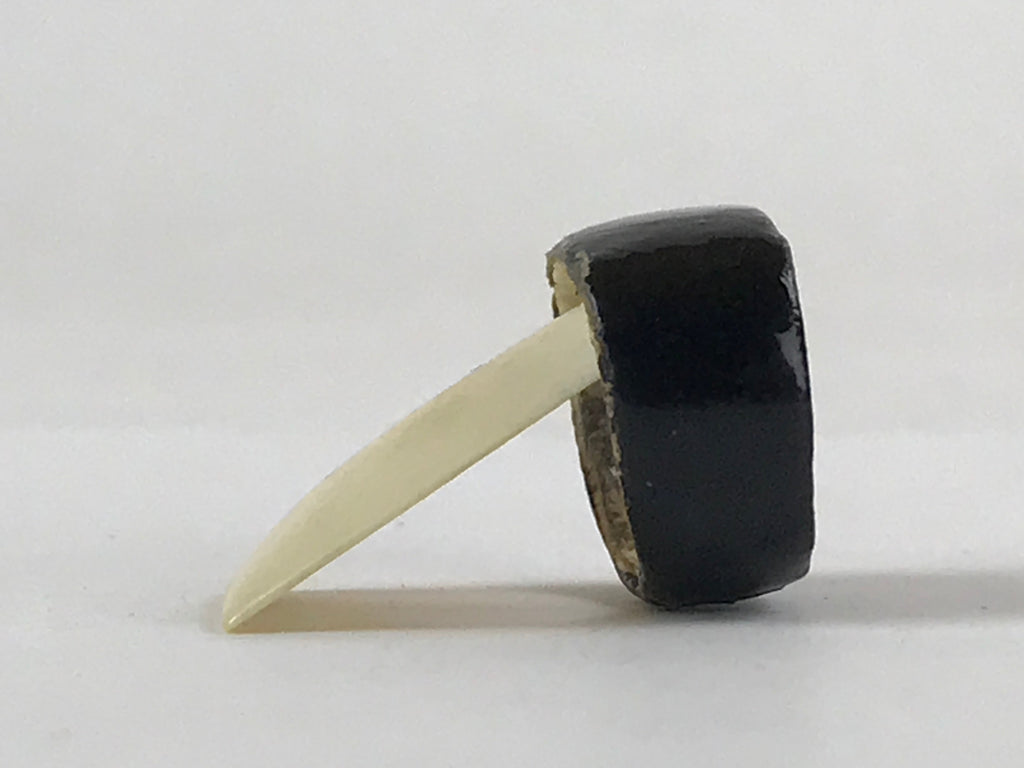 Japanese Ceramic Koto Harp Pick Tsume Vtg Instrument Accessory Plectrum JK585
