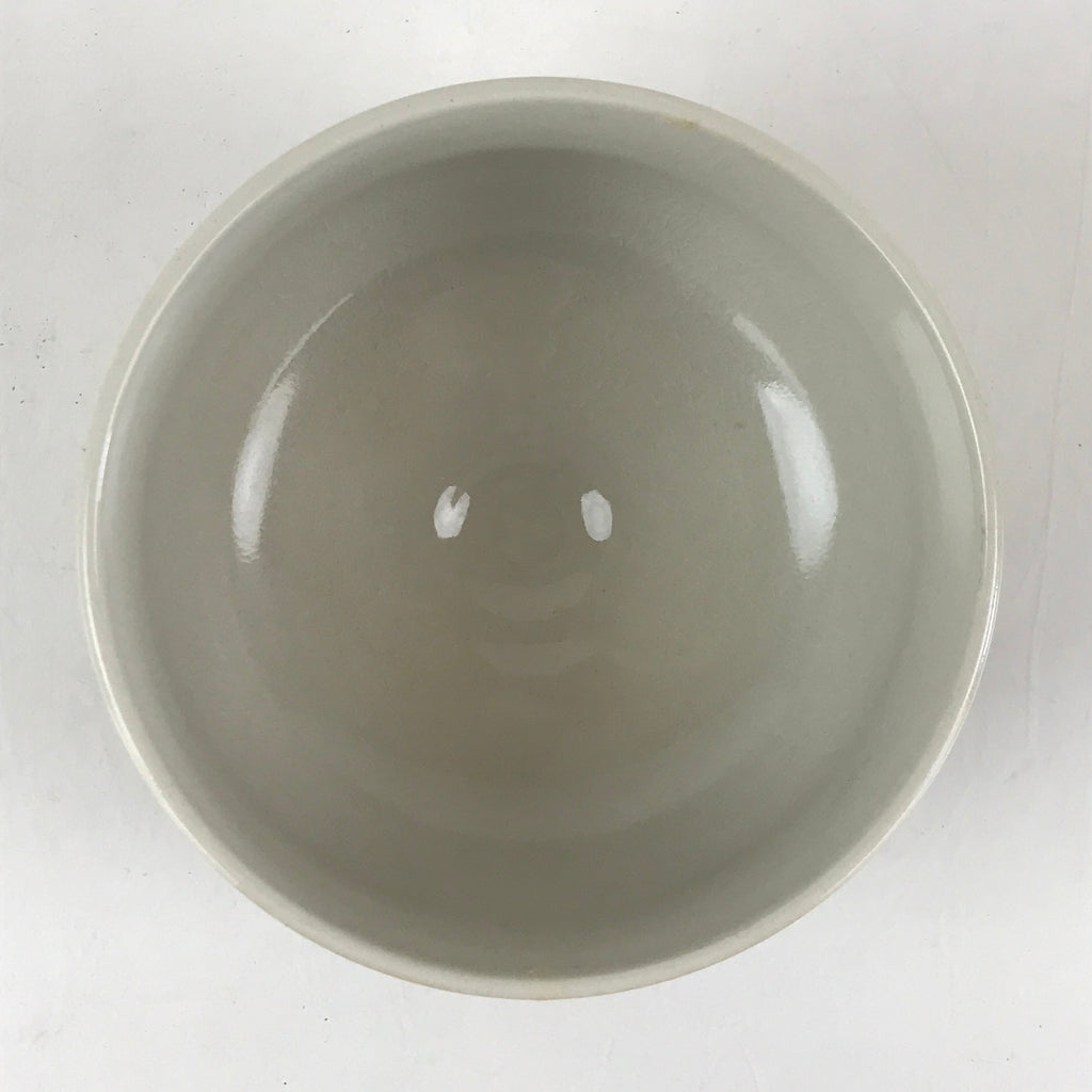 Japanese Ceramic Kutani Ware Kinsen Green Tea Bowl Vtg Matcha Chawan Peacock PX6