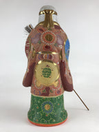 Japanese Ceramic Kutani Ware Takasago Doll Statue Old Lady Lucky Charm BD889