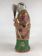 Japanese Ceramic Kutani Ware Takasago Doll Statue Old Lady Lucky Charm BD889