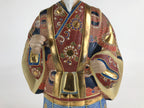 Japanese Ceramic Kutani Ware Takasago Doll Statue Old Man Lucky Charm BD888