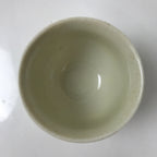 Japanese Ceramic Kutani Ware Teacup Vtg Pottery Yunomi Crackle Bamboo Red TC550