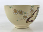 Japanese Ceramic Kyo Ware Green Tea Bowl Vtg Slope Matcha Chawan Sado PX683