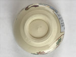 Japanese Ceramic Kyo Ware Green Tea Bowl Vtg Slope Matcha Chawan Sado PX683