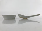 Japanese Ceramic Large Spoon W/ Stand Vtg Nabe Ramen Noodle Soup Gray PY875