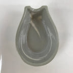 Japanese Ceramic Large Spoon W/ Stand Vtg Nabe Ramen Noodle Soup Gray PY875