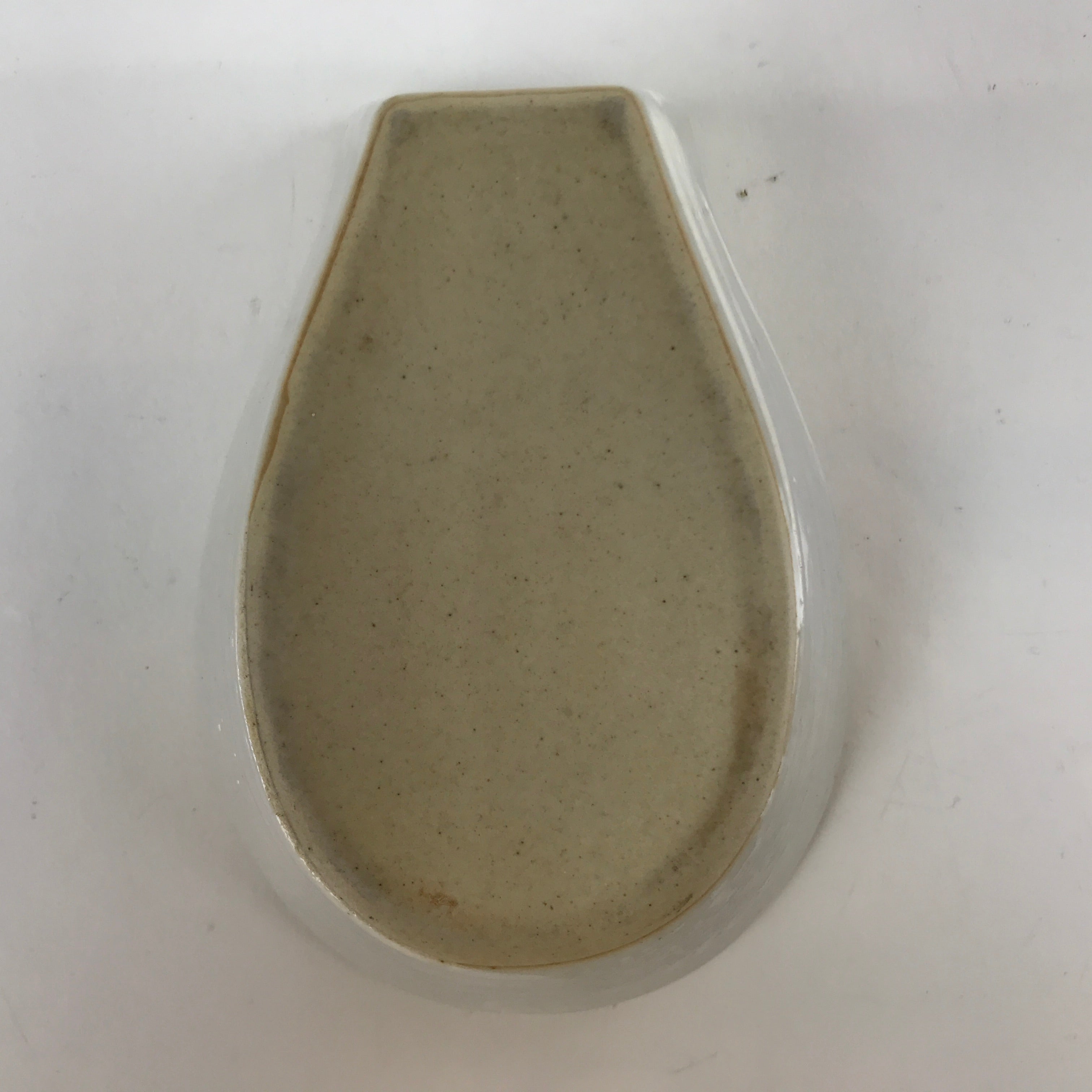 Japanese Ceramic Large Spoon W/ Stand Vtg Nabe Ramen Noodle Soup Gray PY875