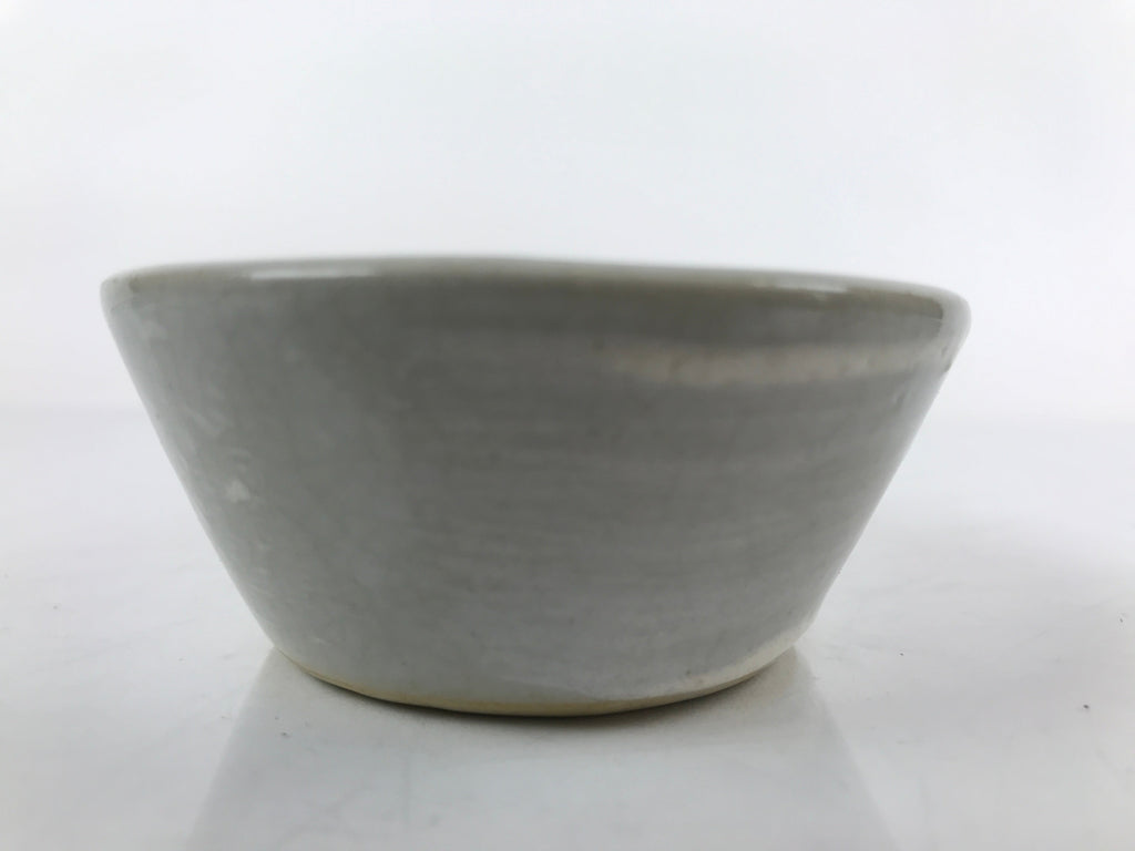 Japanese Ceramic Large Spoon W/ Stand Vtg Nabe Ramen Noodle Soup Gray PY876