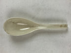 Japanese Ceramic Large Spoon W/ Stand Vtg Ramen Noodle Soup White Black PY558