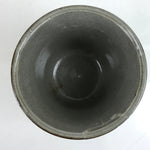 Japanese Ceramic Lidded Bowl Banko Ware Vtg Side Dish Cup White Flowers Gray Y56