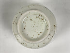 Japanese Ceramic Lidded Bowl Mushiwan Cup Pottery White Blue Bamboo Leaves Y547