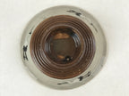 Japanese Ceramic Lidded Bowl Vtg Small Chawanmushi Cup Tsuru Crane Brown PY505