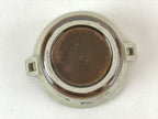 Japanese Ceramic Lidded Bowl Vtg Small Chawanmushi Cup Tsuru Crane Brown PY506