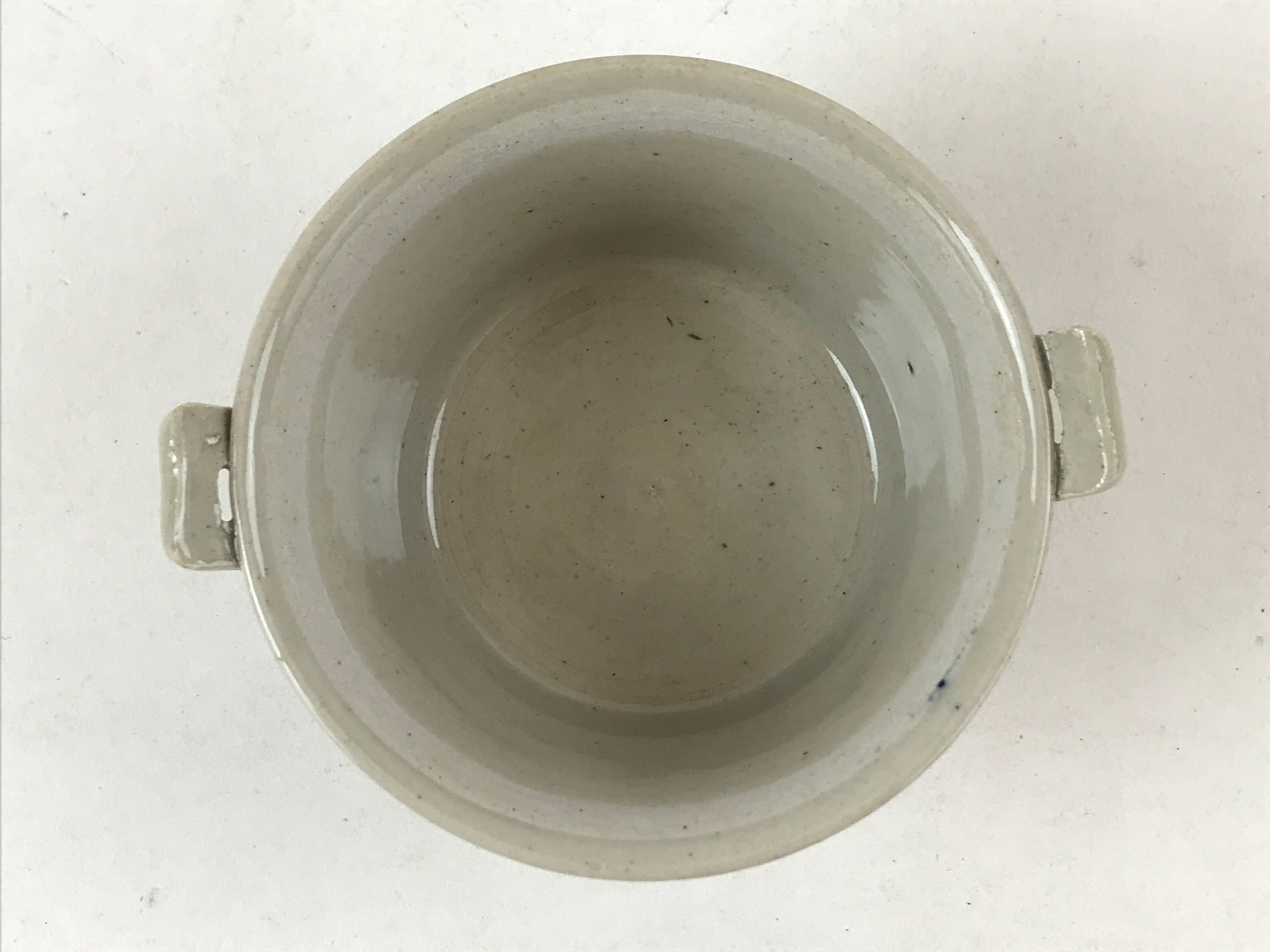 Japanese Ceramic Lidded Bowl Vtg Small Chawanmushi Cup Tsuru Crane Brown PY509