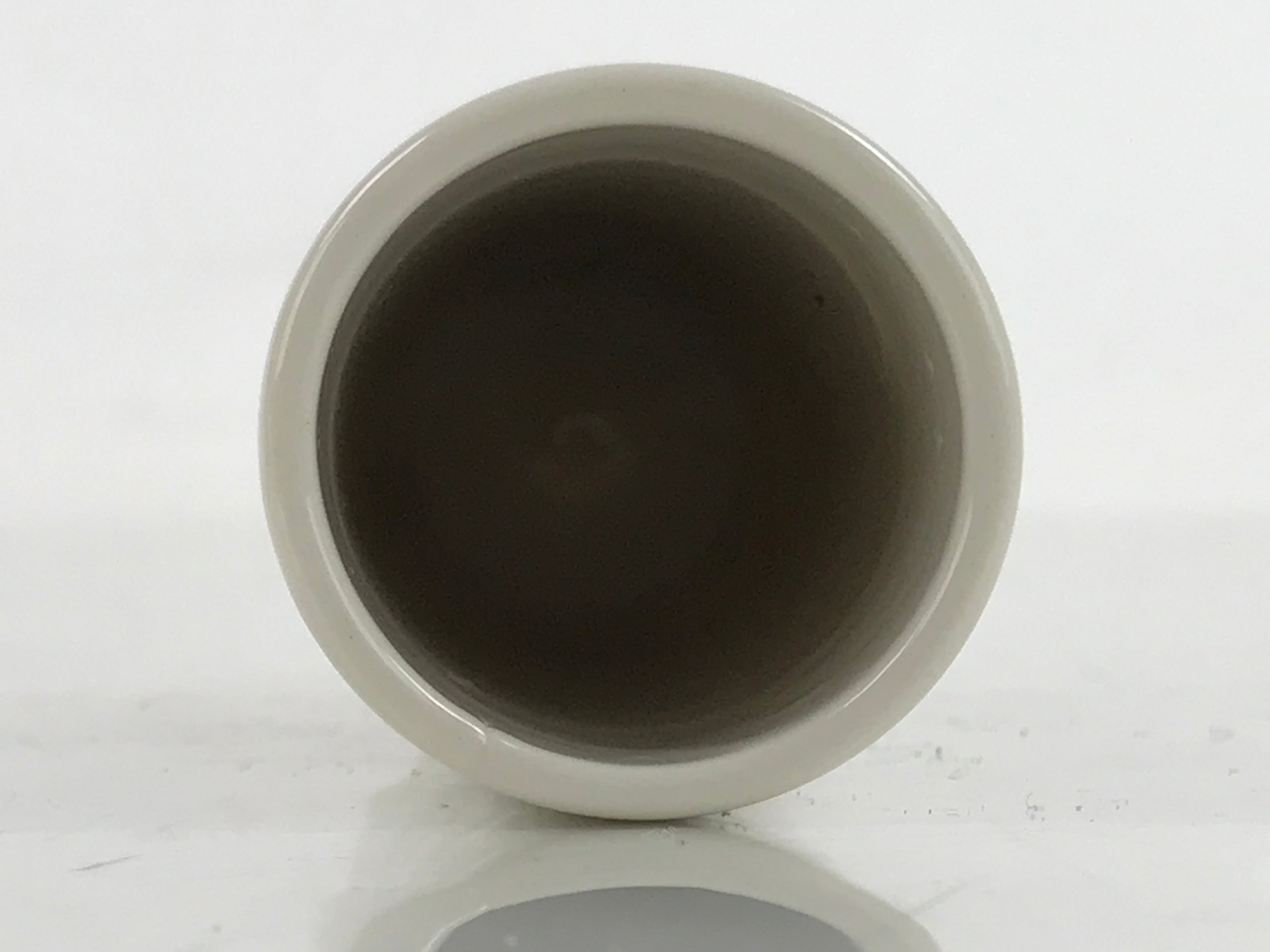 Japanese Ceramic Lidded Teacup Vtg Fukui Eiheiji Souvenir Fufu Yunomi Black Y228