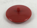 Japanese Ceramic Lidded Teacup Vtg Fukui Tojinbo Souvenir Fufu Yunomi Red Y229