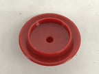 Japanese Ceramic Lidded Teacup Vtg Fukui Tojinbo Souvenir Fufu Yunomi Red Y229