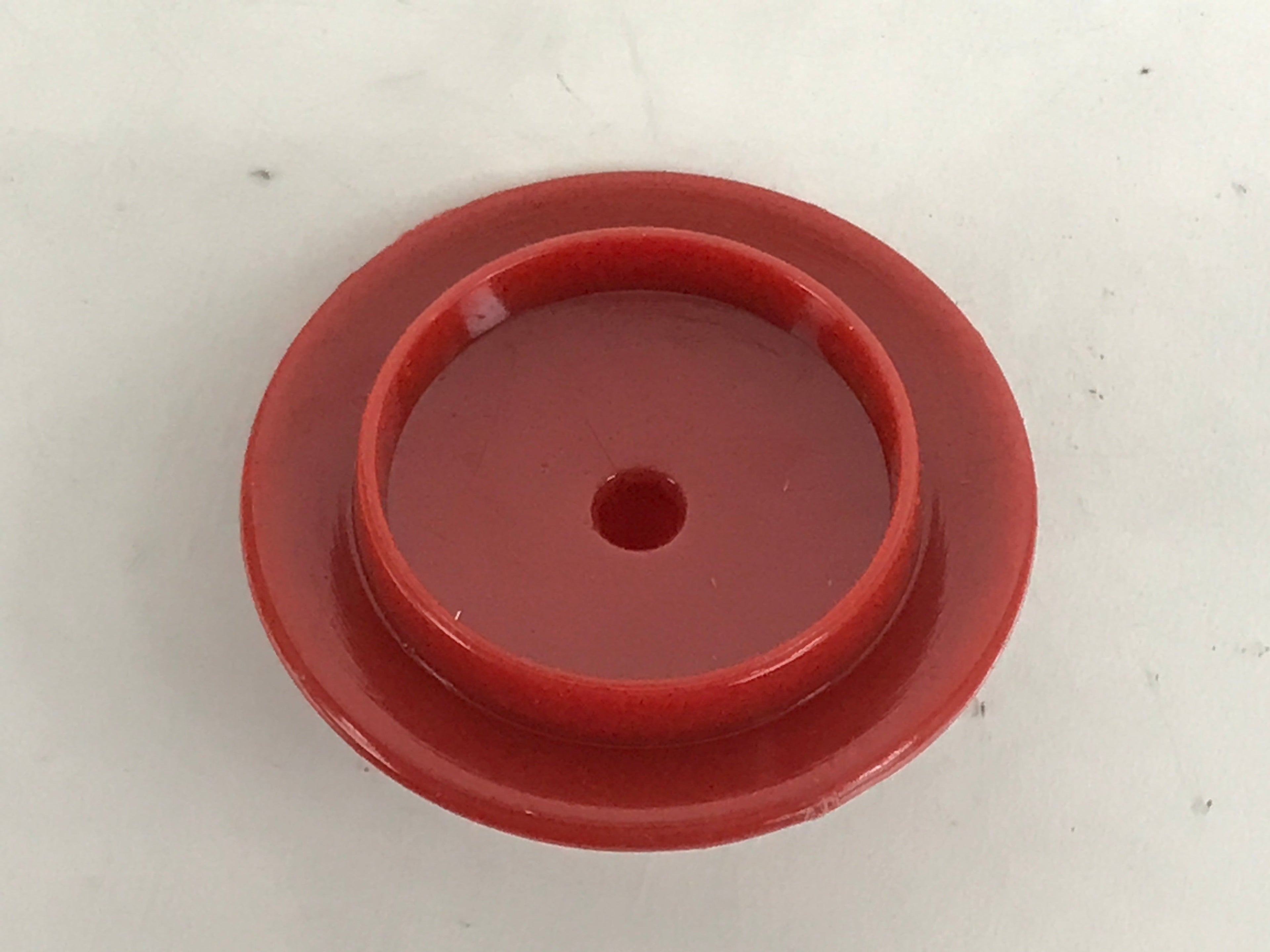 Japanese Ceramic Lidded Teacup Vtg Fukui Tojinbo Souvenir Fufu Yunomi Red Y229
