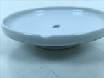 Japanese Ceramic Lidded Teacup Vtg Sometsuke Autumn Flowers Blue White TC570
