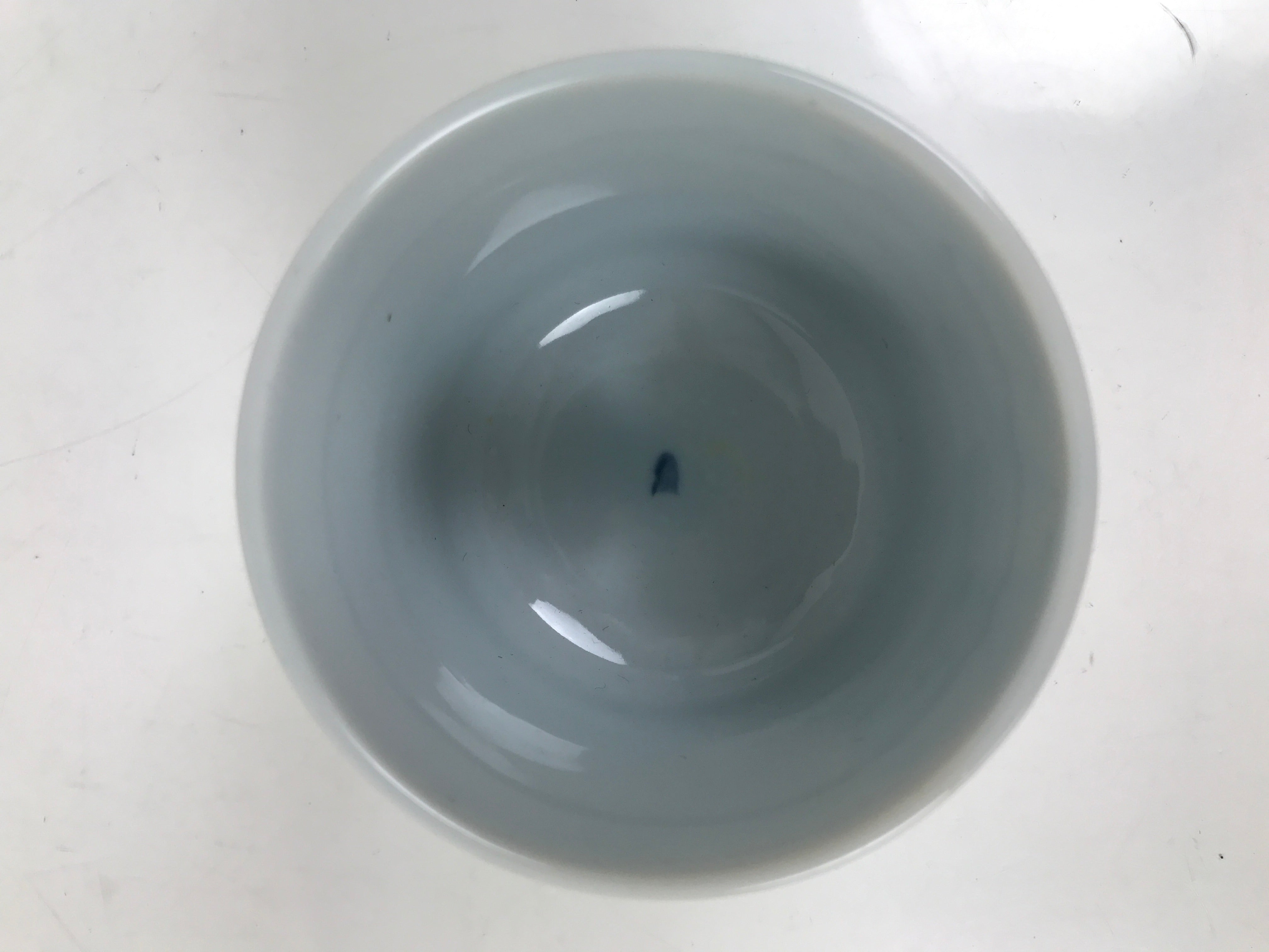 Japanese Ceramic Lidded Teacup Vtg Sometsuke Autumn Flowers Blue White TC570