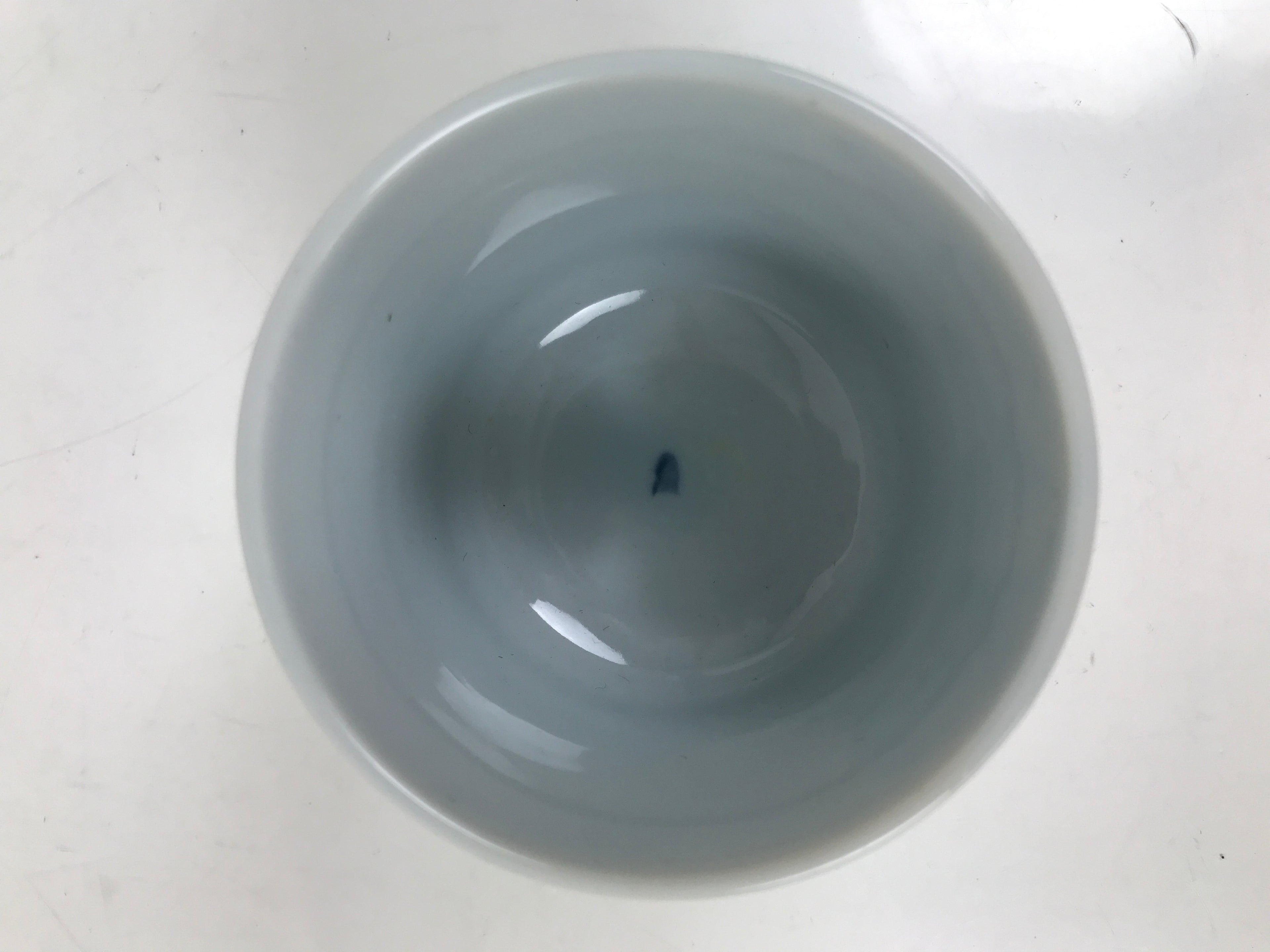 Japanese Ceramic Lidded Teacup Vtg Sometsuke Autumn Flowers Blue White TC570