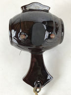 Japanese Ceramic Lucky Hammer Zodiac Still Bank Vtg Mouse Wood Brown JK658