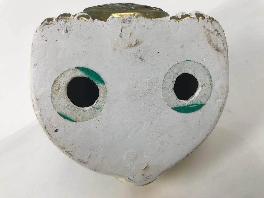 Japanese Ceramic Maneki Neko Cat Piggy Bank Vtg Chokin Bako White Welcome ST88