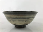 Japanese Ceramic Matcha Tea Ceremony Chawan Gray Summer Bowl Pottery Box PX767
