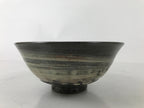 Japanese Ceramic Matcha Tea Ceremony Chawan Gray Summer Bowl Pottery Box PX767
