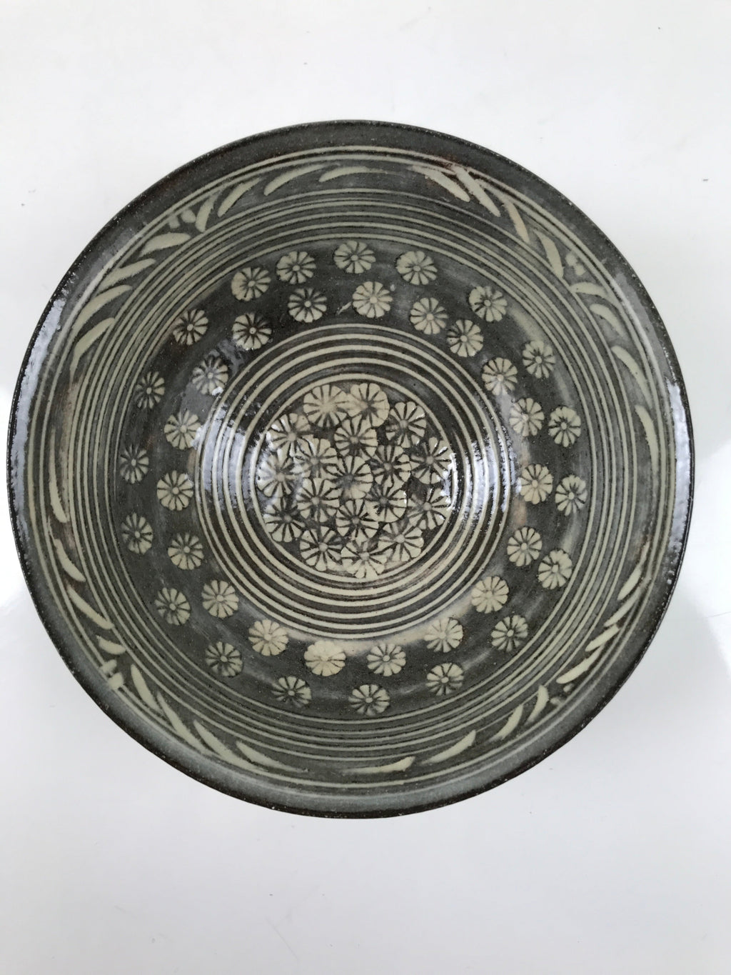 Japanese Ceramic Matcha Tea Ceremony Chawan Gray Summer Bowl Pottery Box PX767